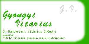 gyongyi vitarius business card